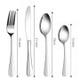 Bon Baguette Set de 24 couverts de table - Ménagère en acier inoxydable