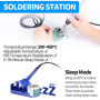 YIHUA 862BD+ Station de Soudage à Air Chaud et de Fer à Souder pour CMS, station 2 EN 1 avec fonction de stabilisation de la tem