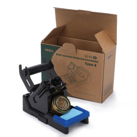 YIHUA X-2 Support de fer à souder résistant à la chaleur avec support de bobine à souder nettoyeur de pointe en laine de laiton 