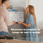 Smart Panda A3 Calendrier Magnétique Pour Frigo - Planifier Les Repas Familiaux, Listes De Courses ou Une Aide A L’étude - Table