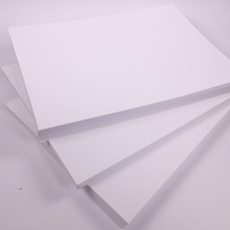 Lot de 100 feuilles de papier cartonné A6 blanc brillant 180 g/m² 230 microns pour travaux manuels