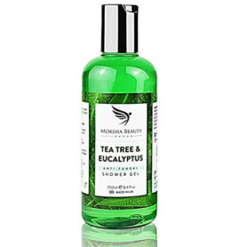 Tea Tree Eucalyptus Gel Douche pour Homme - Soin du Corps aux Huiles Essentielles Naturel Made In U.K Soin de la peau Arbre a Th