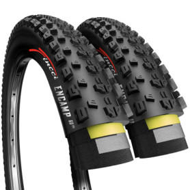 Fincci Velo Pneu VTT 27.5 x 2.25 Pouces - Paire Pliable Tire 57-584 avec 1mm Nylon Protection Anti Crevaison, 60 TPI pour VTC, M