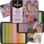 Castle Art Supplies Set de Crayons de Couleur Pastels | 48 Somptueuses Teintes plus Douces | Pour les Professionnels et Artistes