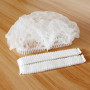 Omnitex Lot de 100 charlottes blanches de qualité supérieure Filets pour cheveux en maille hygiéniques jetables Charlottes à cli