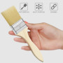 Kurtzy Lot de 20 Pinceaux Peinture 5,08 cm, 3,81 cm, 2,54 cm et 1,27 cm - Pinceau Peinture Plat Professionnel avec Manche en Boi