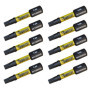 10 x SabreCut SCTX2032_10 32 mm T20 TX20 Jeu d'embouts de tournevis à percussion magnétique Torx Heavy Duty Compatible avec Dewa