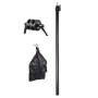 Support d'éclairage Photographie Kit: 1x Support Lumineux Aluminium Réglable 200cm et 1x Trépied Girafe Bras 140cm avec Double C