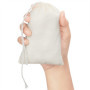 BELLE VOUS (Lot de 100 Petit Sac Cordon Coton Mousseline - 10 x 15 cm - Sac Legumes Reutilisable en Toile Végétale, Biodégradabl