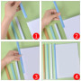 10 Feuilles Dossier Coulissante Transparent, Chemise de Couvertures de Rapports avec Barre Coulissante, A4 Reliure Dossier, Rapp