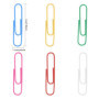 100 Pcs Trombones Multicolores en Métal, Grandes Trombone 50 mm avec Boîte de Plastique pour l’École Papier Bureau Fichier