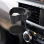 Porte-Gobelet de Voiture, Support de Tasse de Voiture, avec 3 Pares Clips de Sortie d’air, Convient au Diamètre ＜8.5 cm, pour Au
