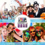 Vesaneae Kit de Peinture pour le Visage, Palette de Maquillage pour Enfants, Convient pour les Festivals de Musique, Les Fêtes, 