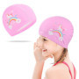 Enfants Bonnet de Natation Bonnet de Bain Élastique Imperméable Bonnet de Piscine Tissu Polyester Souple Bonnet de Bain Bonnets 