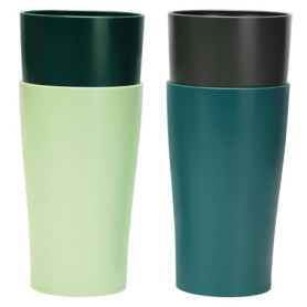 Belle Vous (Lot de 4) Gobelet Plastique Reutilisable - 400 ml Gobelets Réutilisables & Incassables - Verre Plastique Reutilisabl