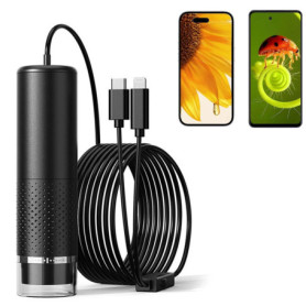 Colexy Microscope numérique USB, Microscope de Poche, grossissement 50X-1600X Portable, Microscope vtech pour Android (USB-C), i