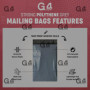 G4GADGET Lot de 100 grands sacs postaux de 25,4 x 35,6 cm – Sacs en polyéthylène résistants à la déchirure et imperméables pour 