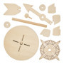 Baker Ross FX982 Kit girouette en bois - 1 kit, kits de bricolage pour enfants