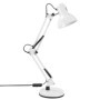 KATSU Lampe de bureau articulée LED lampe de table de chevet à bras articulé réglable, douille E27, pour bureau lecture travaux 