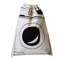 Grand Sac à Linge en Toile avec Cordon de Serrage pour Jouets Stockage Voyage Lave-linge