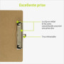 Presse-papiers en bois ACROPAQ - 1x Presse-papiers en bois MDF A4 - Durable, Léger et Idéal pour l'Organisation de Documents