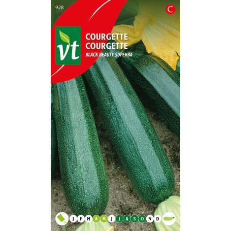 Semences de Courgettes Black Beauty Superba - Légumes Savoureux pour Jardin Productif