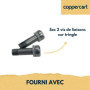 Genouillère d'entraînement F781E pour volet roulant – Joint de cardan ø12 mm M5 femelle – Rotule d’articulation en aluminium – A