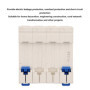 Disjoncteur Miniature ,32A 400V RCCB DZ47 63 4 Pôles Résiduels pour la Décoration de la Maison et la Transformation du Réseau Ru