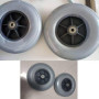 8"x2"(200x50), Remplacement des Roues Avant de Fauteuil Roulant électrique, roulettes Grises, Pneus Pleins Non Pneumatiques, 1 P
