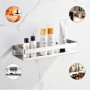 Étagère Douche sans perçage-Etagère de Salle de Bain Adhesive,Panier Douche Acier Inoxydable,Brossé 30CM