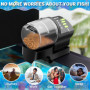 Ycozy Aquarium Distributeur Nourriture Poisson, Distributeur de Nourriture Automatique Réglable Multifonctionnel Branchez-Vous M