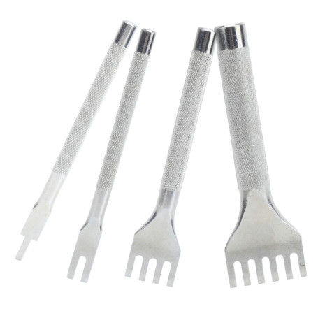 Ensemble d'outils de poinçon à griffes en cuir ciseau à laçage bricolage laçage couture poinçon fournitures pour bandes de montr