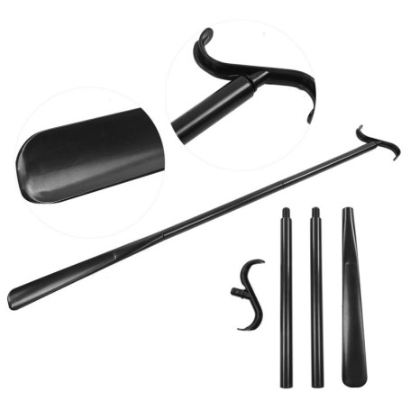 Bâton de Pansement Long Détachable pour Chaussures Portables, Chaussettes, Aides à L'habillage avec Chausse-pied, Aides à L'habi