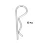 Clips de goupille fendue de type B goupille fendue 10 pièces/ensemble Kit d'assortiment de goupilles fendues à ressort(3 * 60mm 
