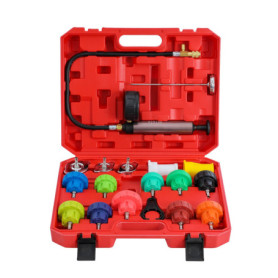 KATSU 18 Pièces Testeurs de Pression Universels pour Radiateur et Système de Refroidissement de Type Vide Détecteur de Fuite 450