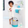 Skip Hop Moby - Seau de Rangement pour Jouets de Bain pour Bébé 9 Mois et Plus - Forme de Baleine - Organisation Astucieuse pour