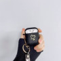 Fycyko Compatible avec Coque AirPods 2 et Coque Airpods 1 Génération, Housse de Protection Motif Coeur Doré Mignon Fleurs Porte-