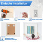 12 Pièces Crochets Autocollants, Supports de Fixations pour Photos et Miroirs, Crochet de Suspension sans Perçage pour Accrocher