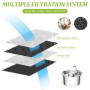 Filtres de Fontaine a Eau Chat 24 Packs Filtre Fontaine Eau Chat, Filtre à Charbon 12 pièces et Une éponge en Mousse 12 pièces p
