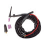 ELCAN Torche de soudage TIG 17V de 4 mètres avec connecteur 10-25 installé et connecteur supplémentaire 35-50, pistolet TIG vala