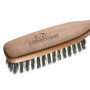 ZilberHaar - Brosse Cheveux & Barbe Long - 100% Poils Véritable de Sanglier Rigide de 1ere Coupe - Soin du Visage Hommes Compati