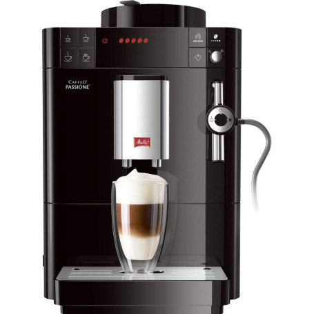 Melitta Passione F530-102 Cafetière automatique avec moulin à café en grains, système de lait, nettoyage automatique, personnali