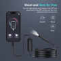 iWarmbase Endoscopique Caméra d'inspection de Serpent 1080P, 3 en 1 USB Camera Endoscopique, Type C de portée avec 8 lumières LE