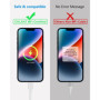 Cable iPhone 1M+2M/Lot de 2, [Certifié MFi] Cable iphone USB 2M Câble Lightning Fil Chargeur iphone Cable Charge Rapide Cordon p
