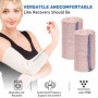 6 Pièces Bandage Compression Élastique Fermeture Velcro Sans Latex Lavable And Réutilisable Pour Avec Crochets Rouleaux De Bande