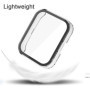 Msiall [2 pièces] Noir Transparent avec Film de Protection d'écran en Verre trempé pour Amazfit bip 5, étui PC de dureté 9H, Par
