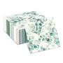80 Serviettes En Papier D'eucalyptus Jetables Pour Mariage, Serviette De Table Papier Décoration De Table De Mariage, Vert Vinta