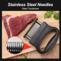 SHUOHONG Attendrisseur de Viande mit Stainless Steel Meat Tenderizer Needle, Facile à Nettoyer Marteau Viande, Outil D’attendris