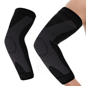 Horktrust Manchon de compression bras - taille L Outdoor Sport coudière protecteur - noir unité individuelle. Protecteur de coud