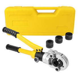 Snowtaros Pince à Sertir, pour Raccords sur Tubes, TH16, TH20, TH26, TH32 mm, Pince à Sertir avec Tête Rotative à 360° et Poigné